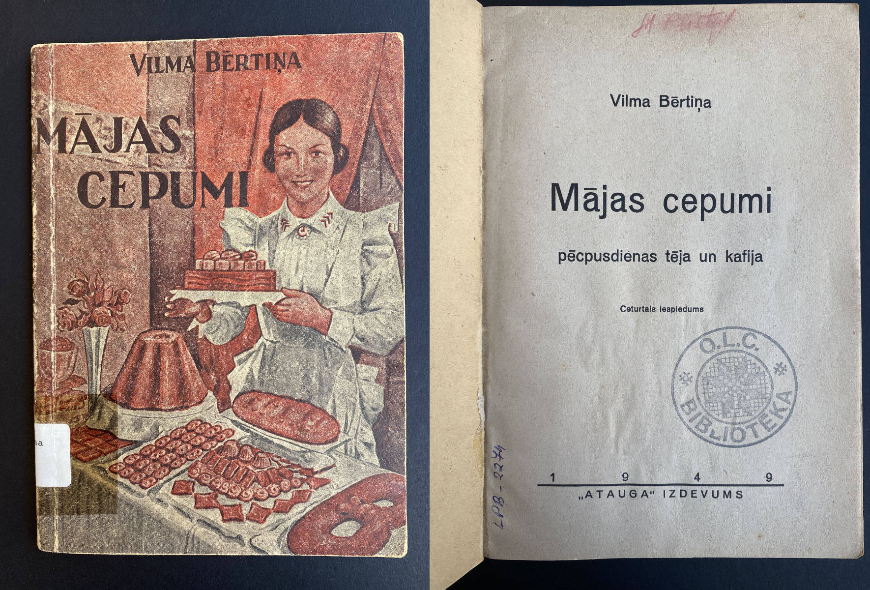 Mājas cepumi. Vilma Bertiņa. Memmingenā. Atauga 1949