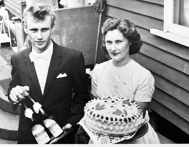 Imants Sīlis and mother Lauma Sīlis on Imants' confirmation day,  Brisbane, 1962. Maija Liiv: 