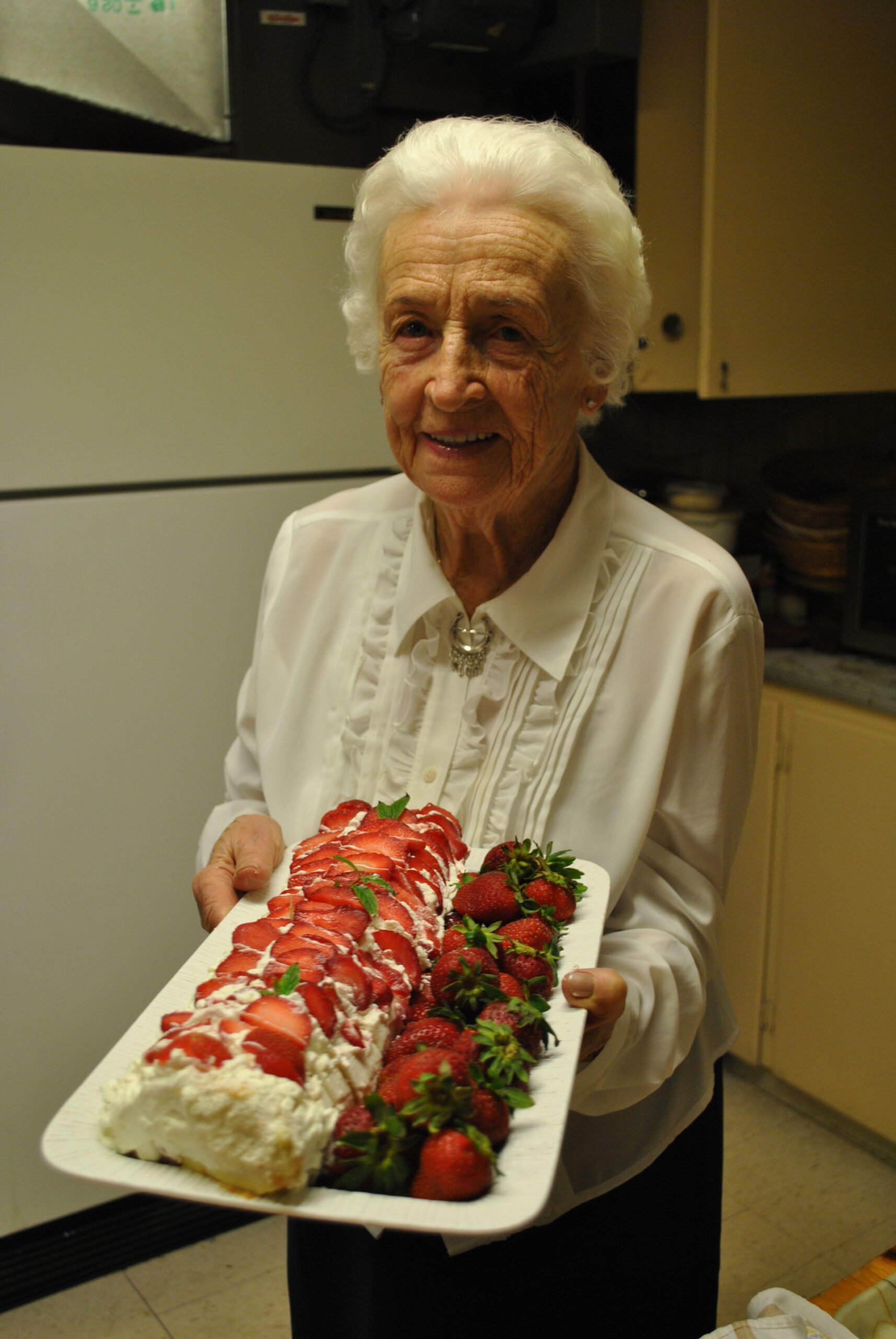 Mrs. Ligera at the Hamilton Latvian Church, Canada, 2014.