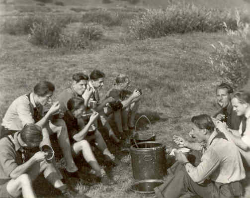 On the banks of the Main River in 1947.